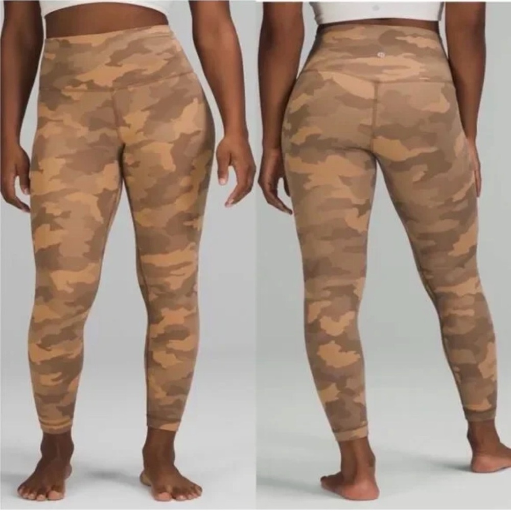 Lululemon Align High-Rise Pants in a heritage camo beige size 20 EUC